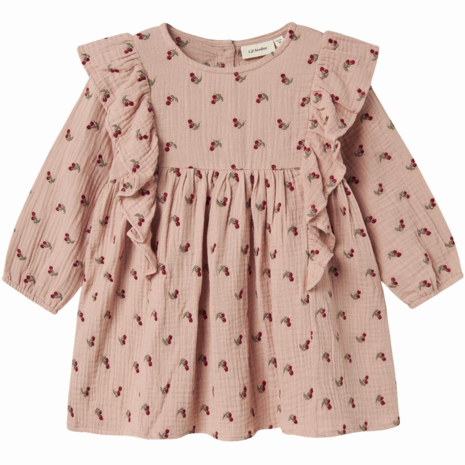 Lil'Atelier Misty Rose Nmfkoala Ls Loose Dress Lil Chill Mode Relaxed day dress