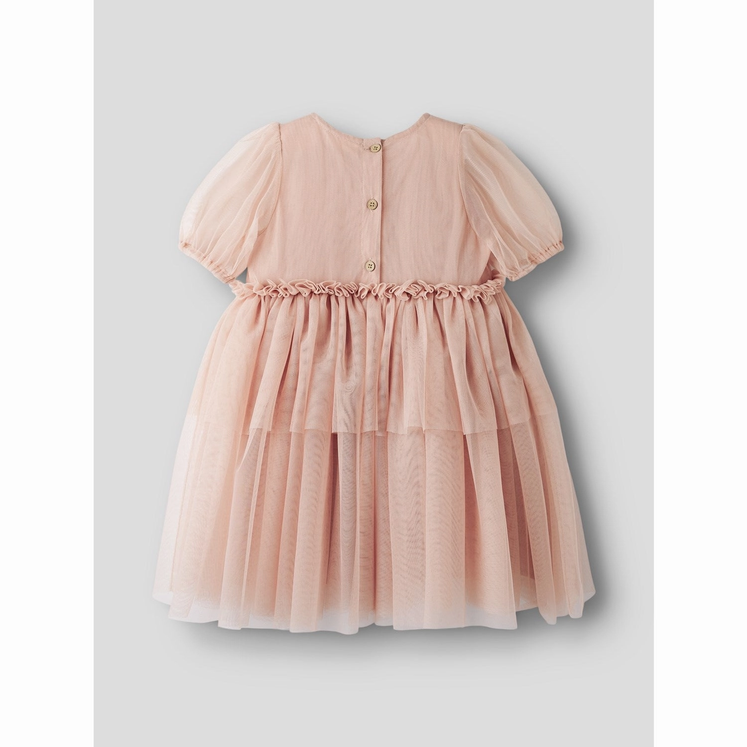 Lil'Atelier Misty Rose Nmfliberty Ss Tulle Dress Lil Simple Form Elegant Vibe