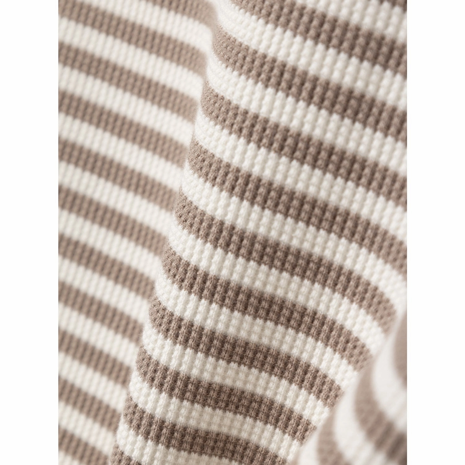 Lil'Atelier Mocha Meringue Coconut milk Jonas Loose T-Shirt Functional Style Striped modernity