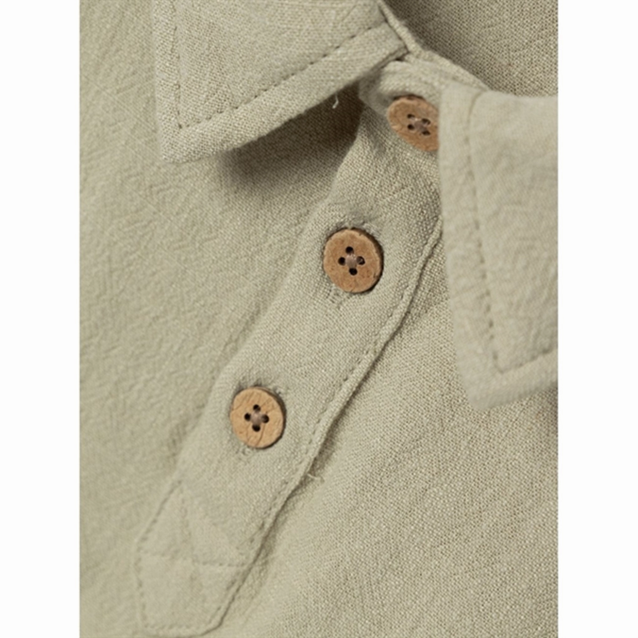 Lil'Atelier Moss Gray Dolie Fin Shirt Wrinkle Resistant Finish Vibrant color