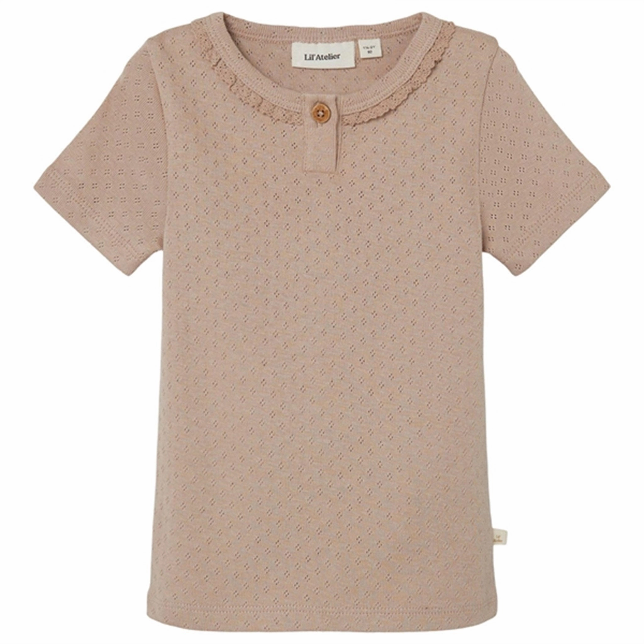 Lil'Atelier Nougat Rachel Slim T-Shirt Trendy Layering Comfortable Layer