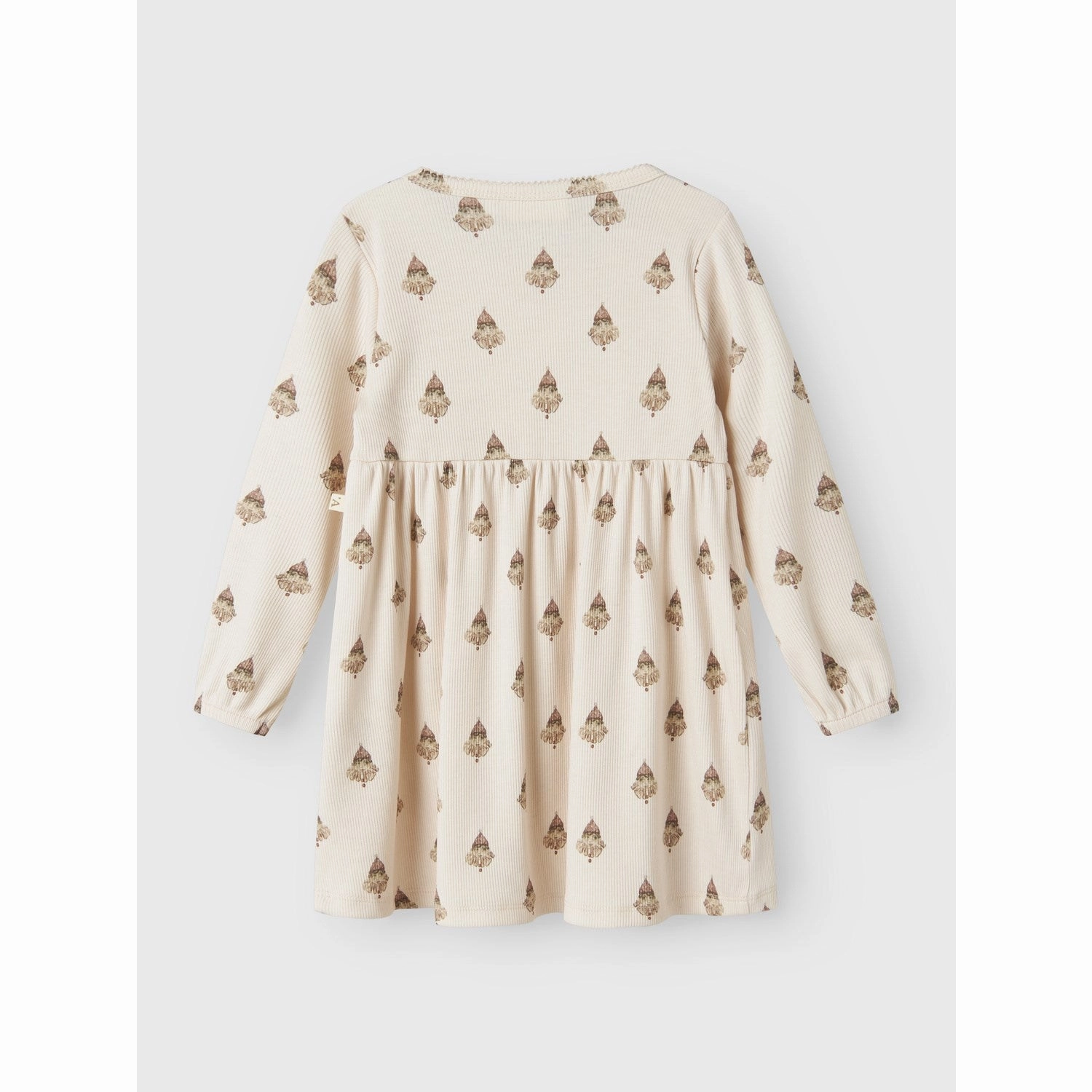 Ruched-Detail Lil'Atelier Pastel Parchment Nmflavo Emi Ls Dress Lil