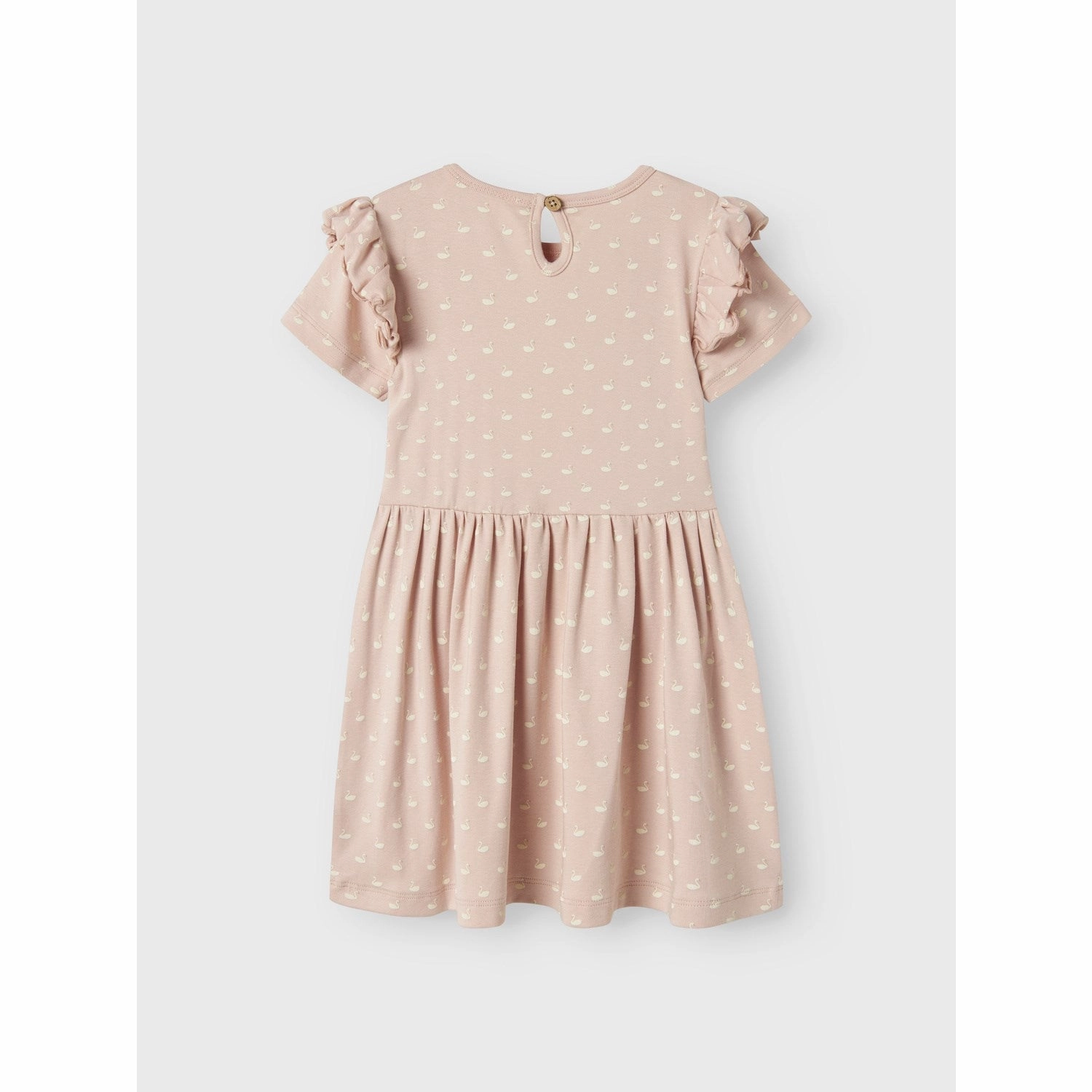 Lil'Atelier Peach Whip Swans Gayo Dress Lightweight Layer