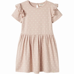 Lil'Atelier Peach Whip Swans Gayo Dress Stylish Layer Fall Outfit