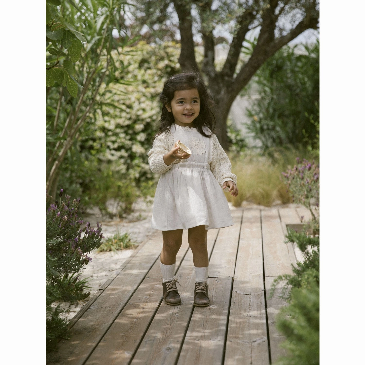 Comfortable shift dress Refined Stitch Lil'Atelier Pumice Stone Frigg Skirtall