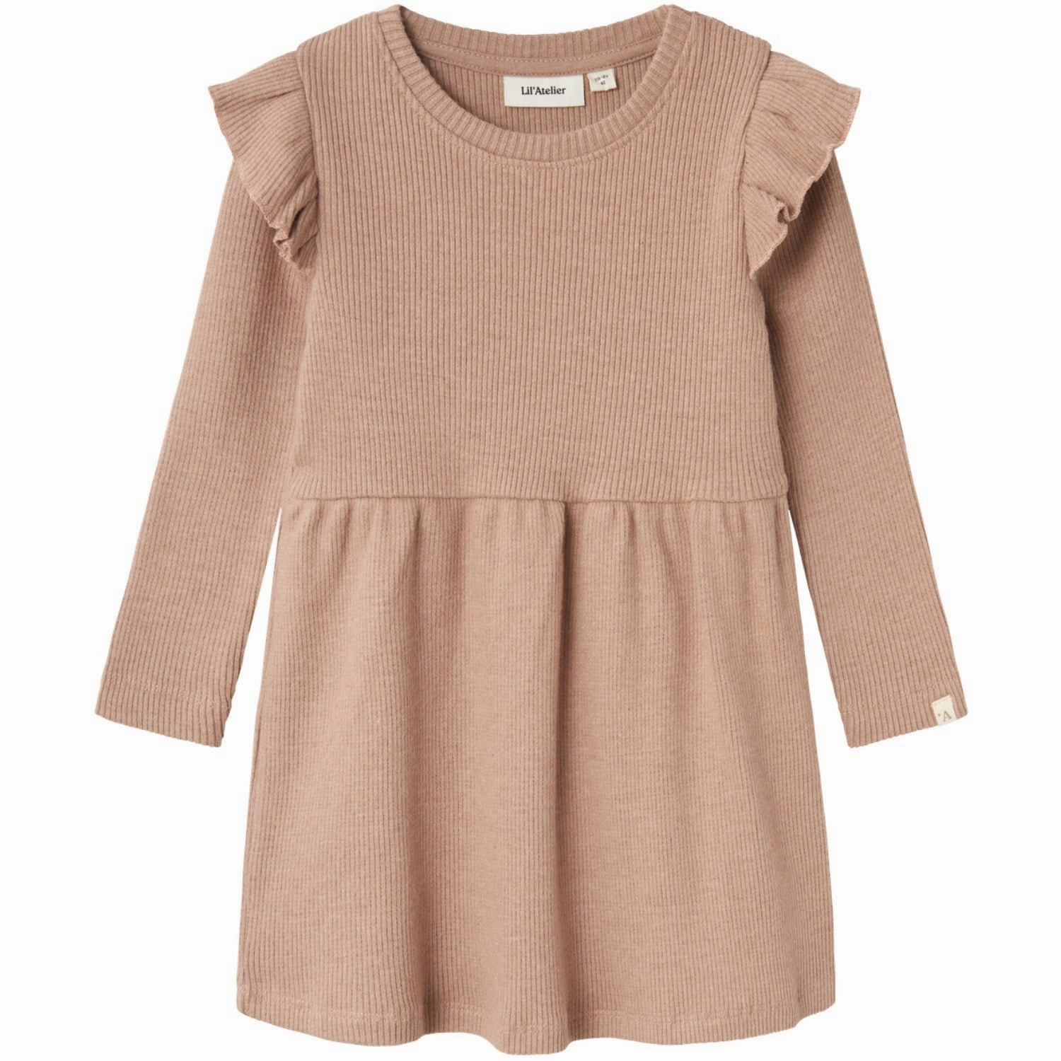 Peplum-Style Lil'Atelier Rugby Tan Sophia Soj Dress