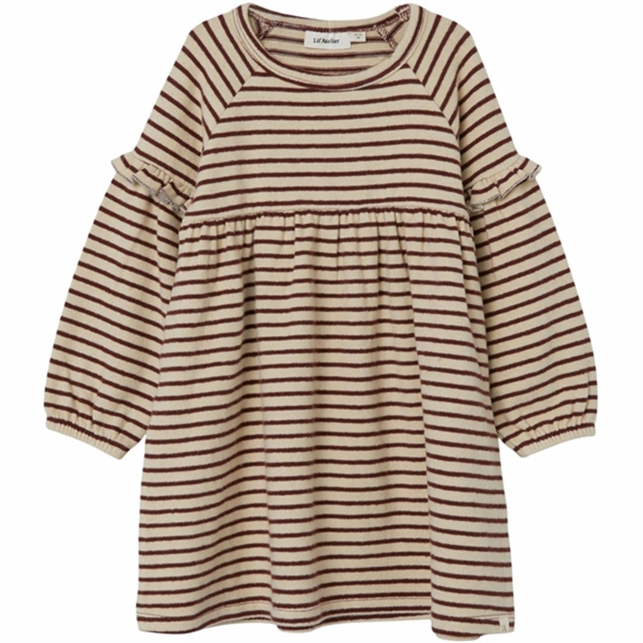 Lil'Atelier Rum Raisin Odo Dress Shimmer-Finish