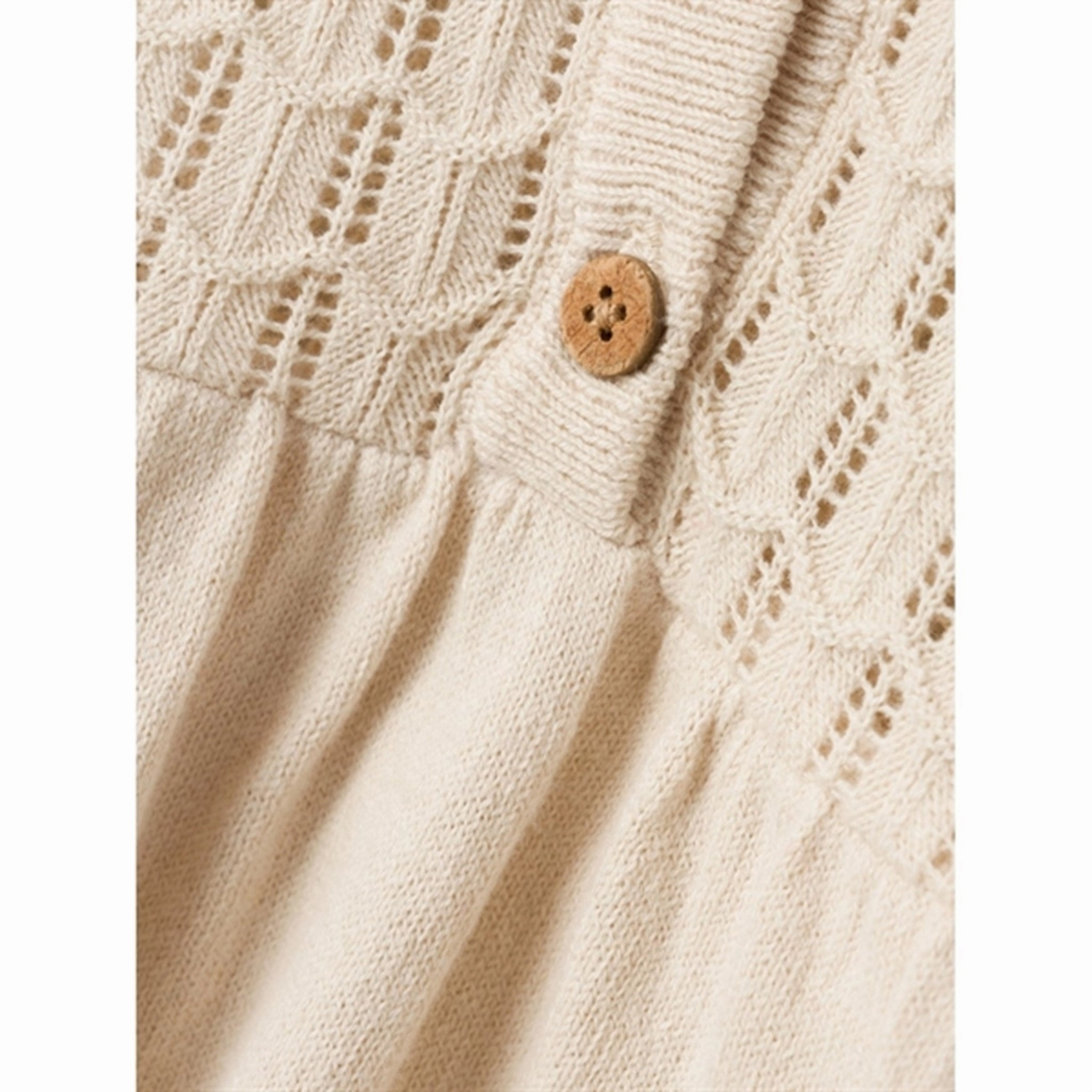 Glossy Fabric Lil'Atelier Sandshell Fauci Knit Dress