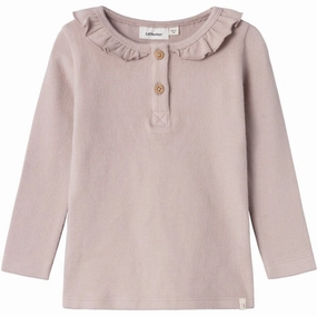 Timeless Classic Athletic Look Lil'Atelier Shadow Gray Thoro Hou Slim Blouse