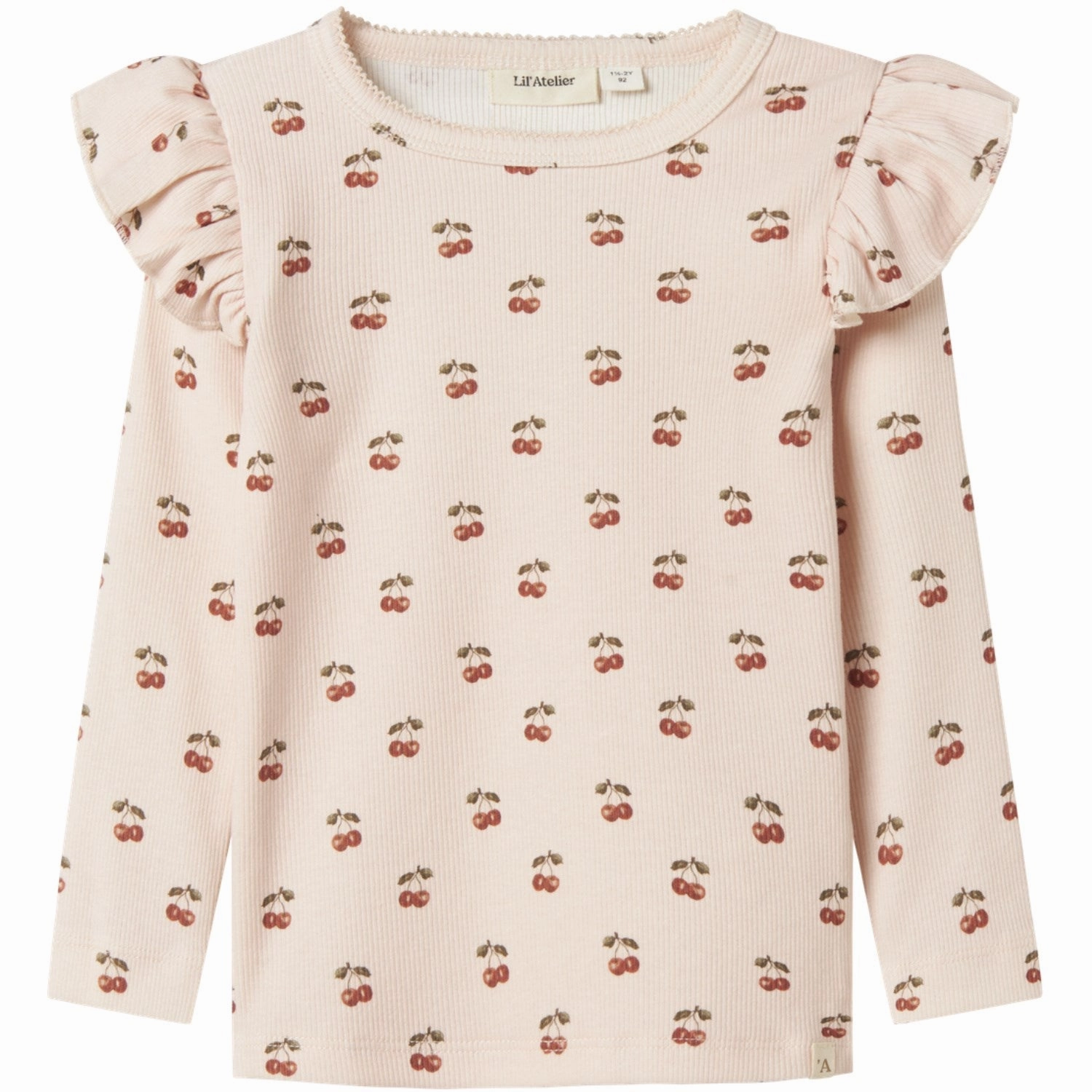 Lil'Atelier Silver Peony Lavo Eve Slim Blouse Bold Graphics natural fiber