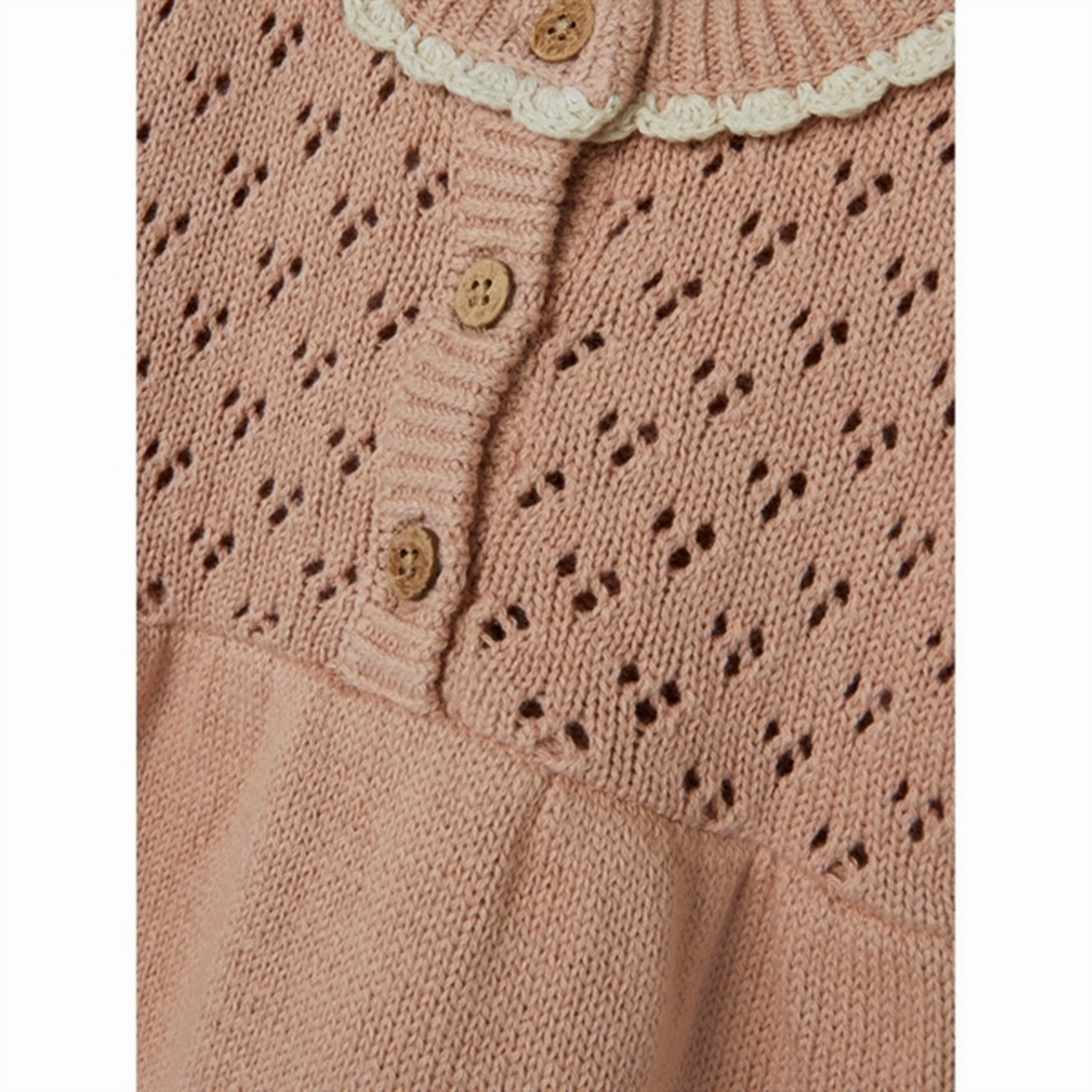 Lil'Atelier Sirocco Loro Knit Dress Pink Glow Dreamy Texture