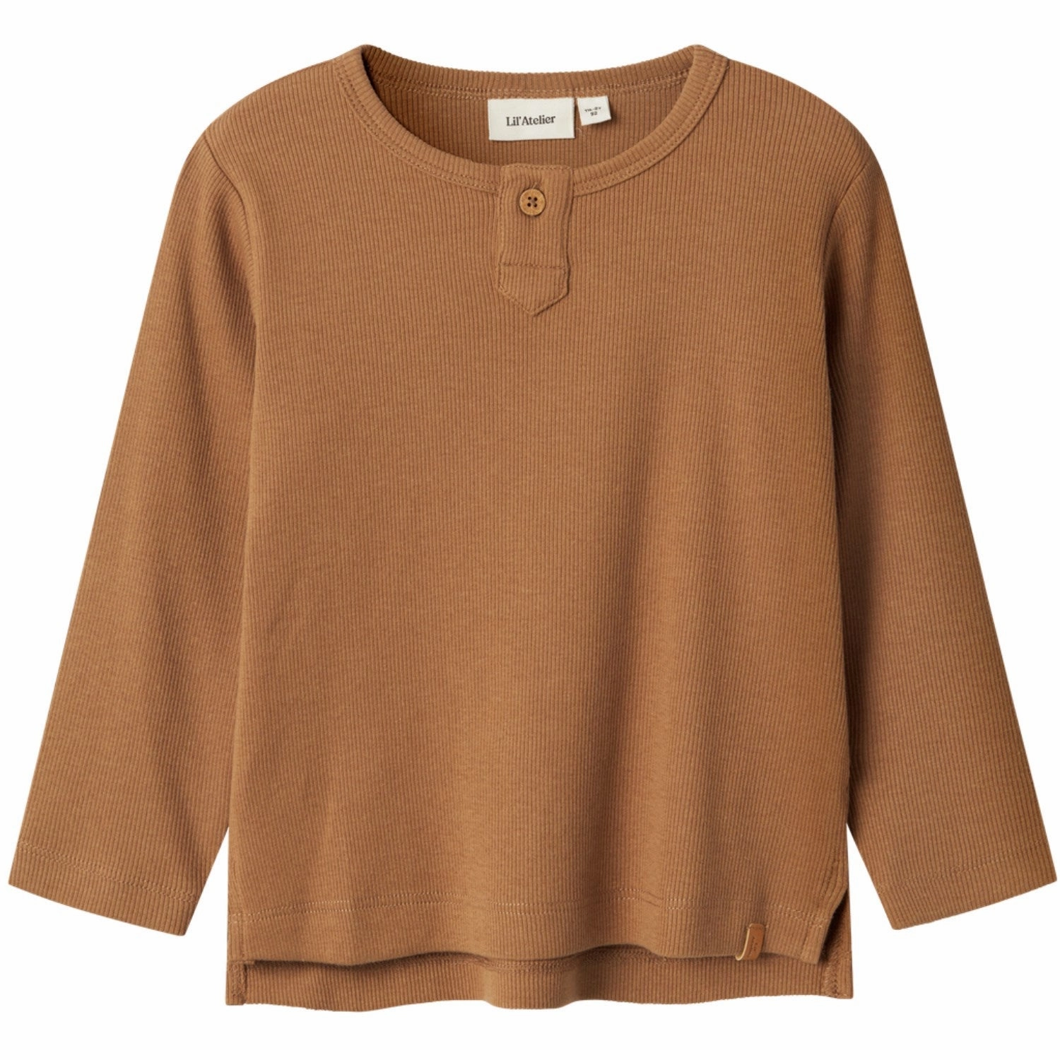 Lil'Atelier Tigers Eye Gago Fan Blouse Flatlock stitching