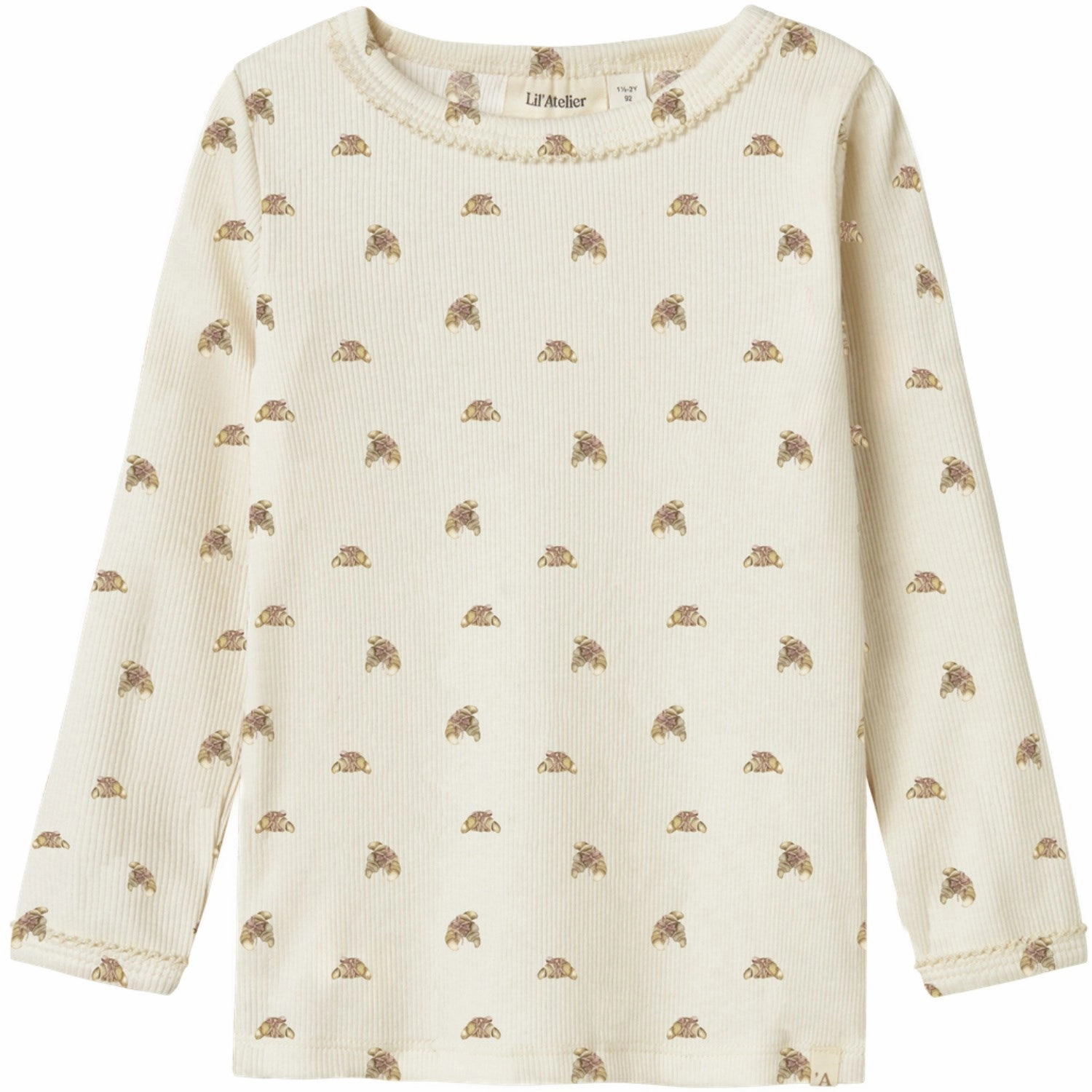 Hooded Neckline Youth fashion Lil'Atelier Turtledove Croissant Nmflavo Egi Ls Slim Top Lil