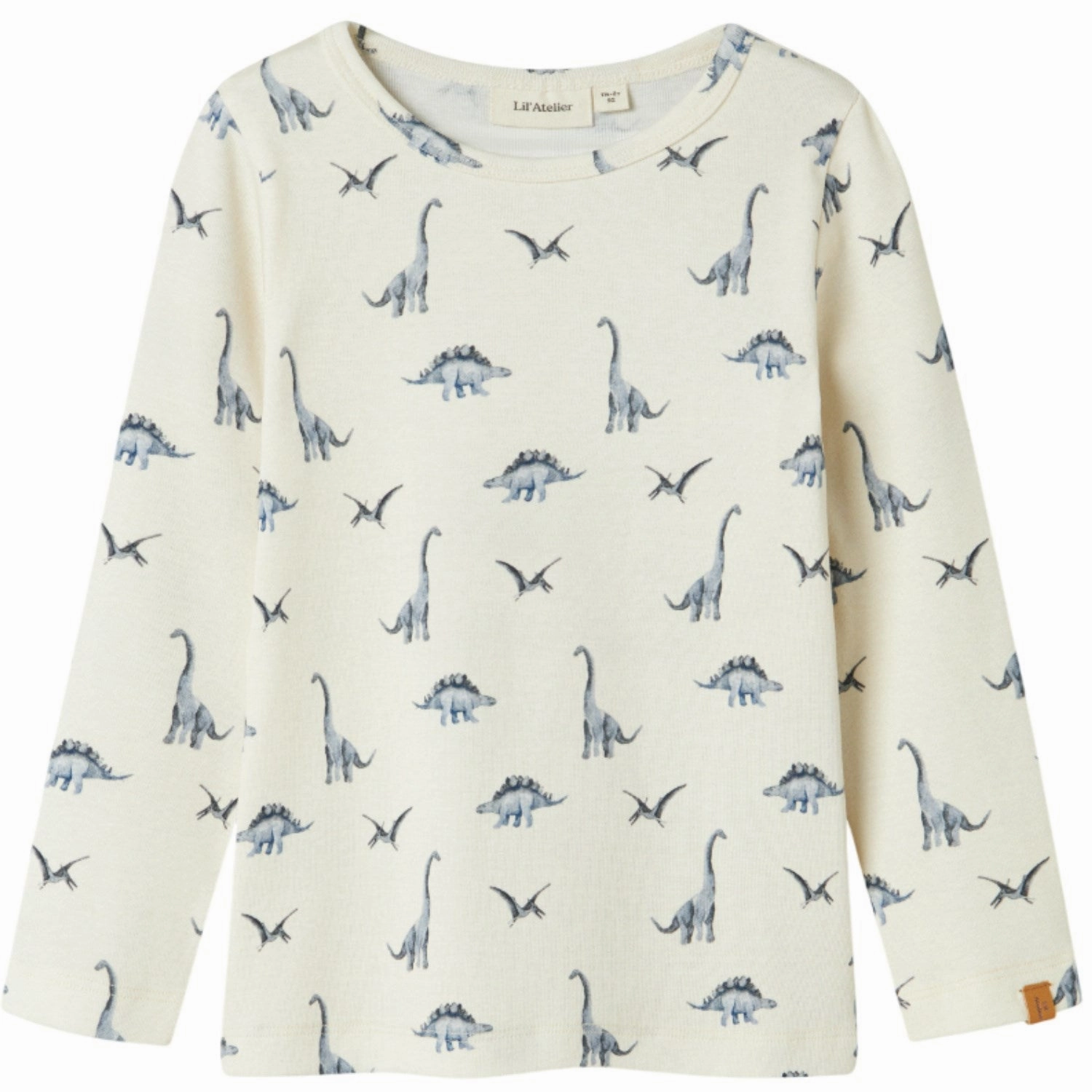Tailored Cut Lil'Atelier Turtledove Dino Geo Avu Slim Blouse