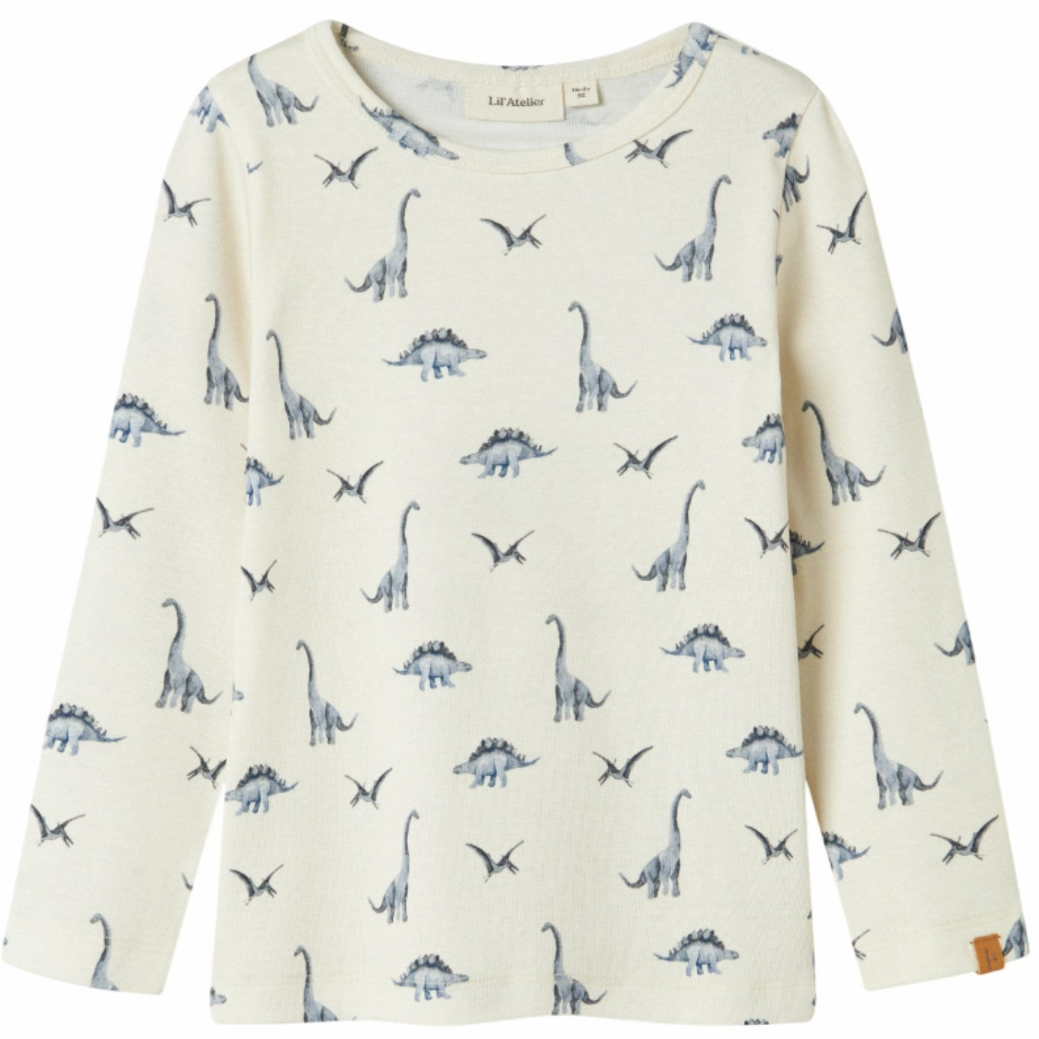 Lil'Atelier Turtledove Dino Geo Avu Slim Blouse BBQ Party Reinforced Seams