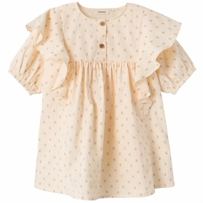 Lil'Atelier Turtledove Famaja Dress Modern and Feminine Youthful Feel