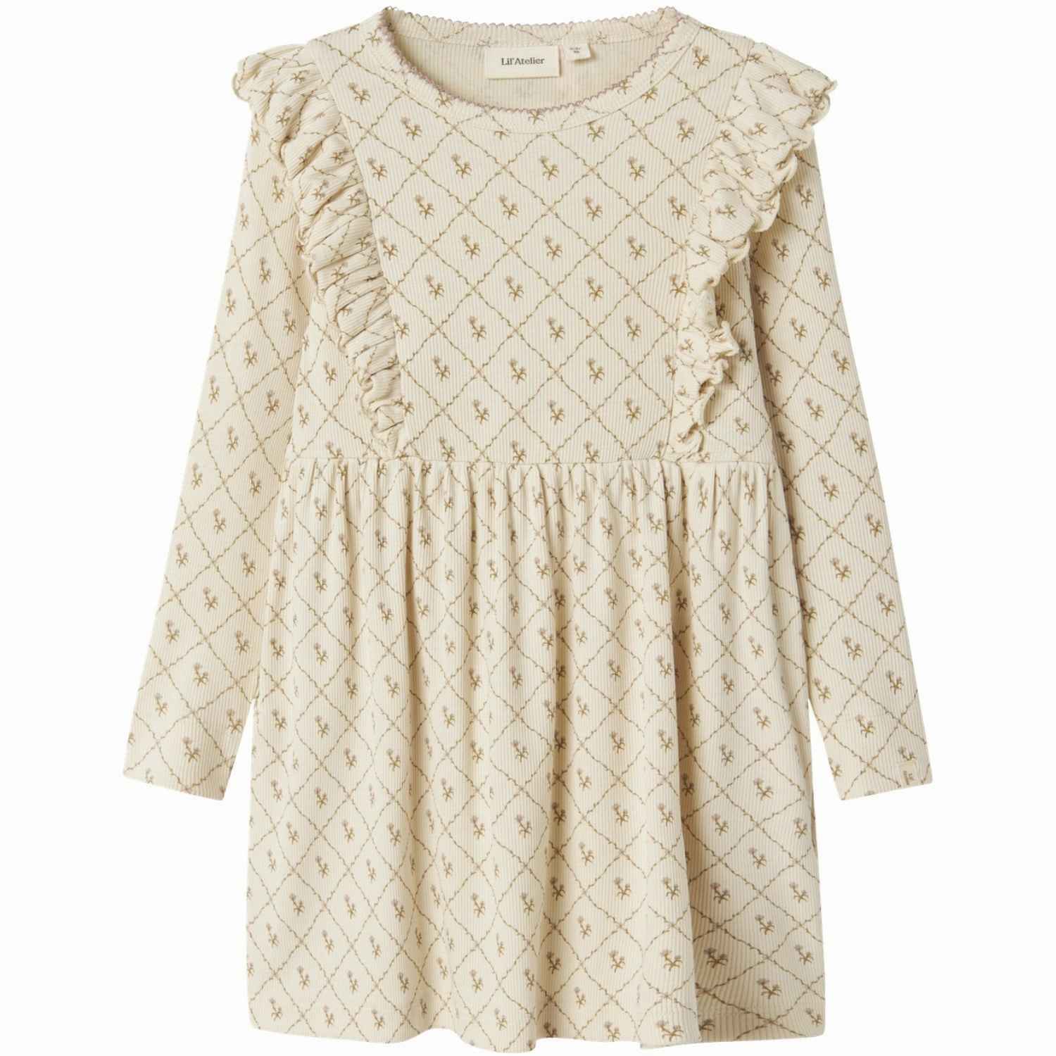 Comfortable and breathable Neutral palette Lil'Atelier Turtledove Gago Kne Dress