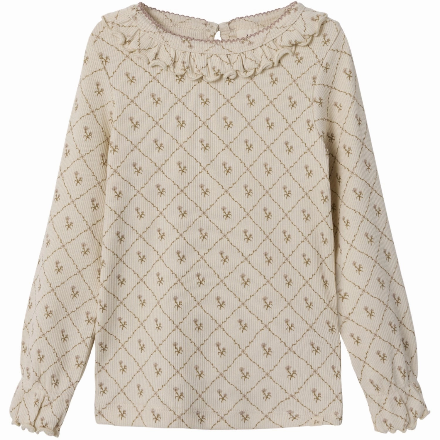 Lil'Atelier Turtledove Gago Kug Slim Blouse decorative element