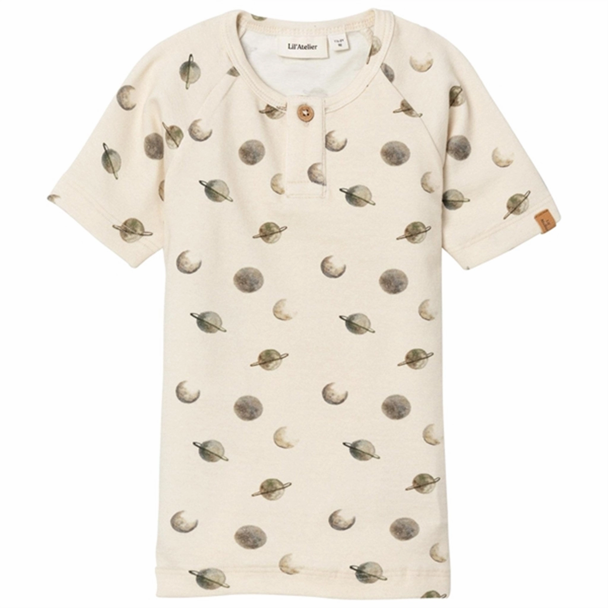 Lil'Atelier Turtledove Geo Slim T-Shirt easygoing look