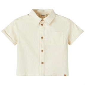 Lil'Atelier Turtledove Hadam Loose Shirt Functional Pocket