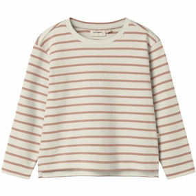 Lil'Atelier Turtledove Misty Rose Nmflimia Ls Loose Top Lil Smooth Seam Finish Quick Release Placket