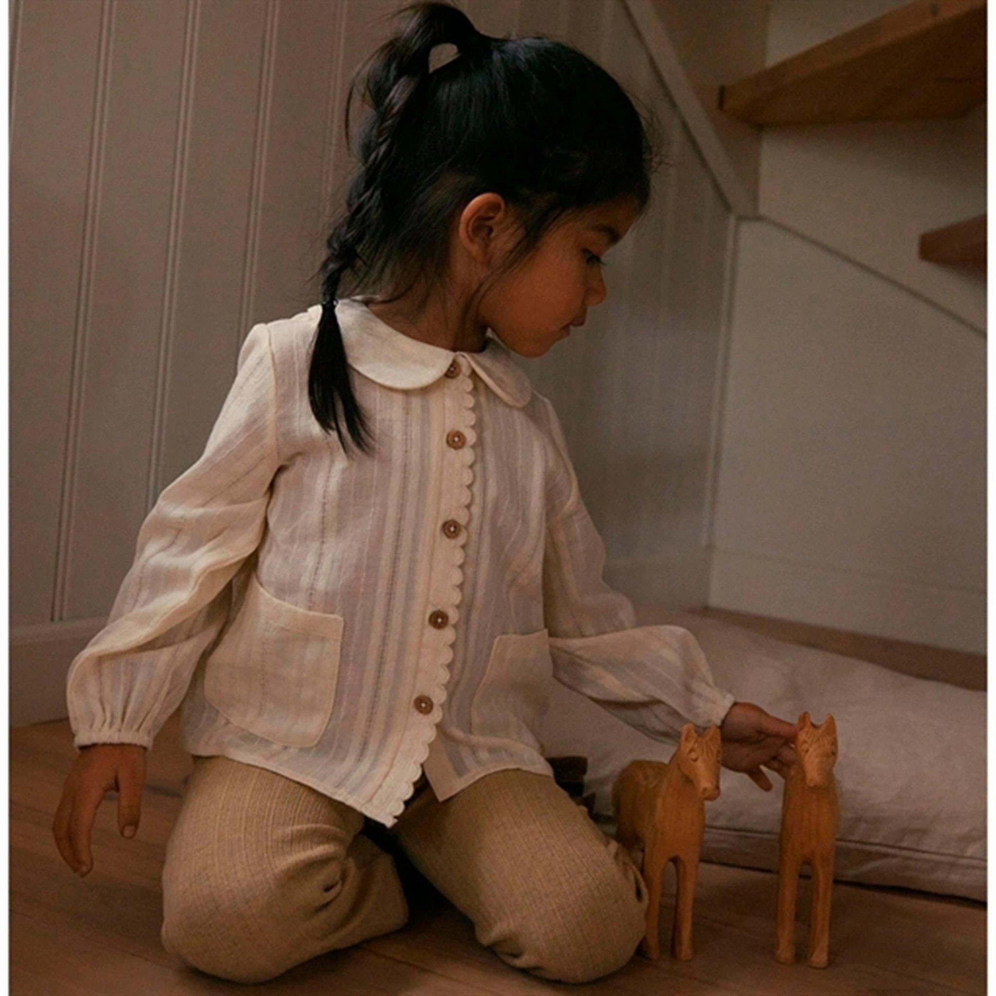 Lil'Atelier Turtledove Naja Loose Shirt Comfortable Wear