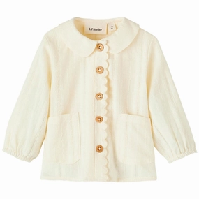 Lil'Atelier Turtledove Naja Loose Shirt Athletic Look Smooth Finish