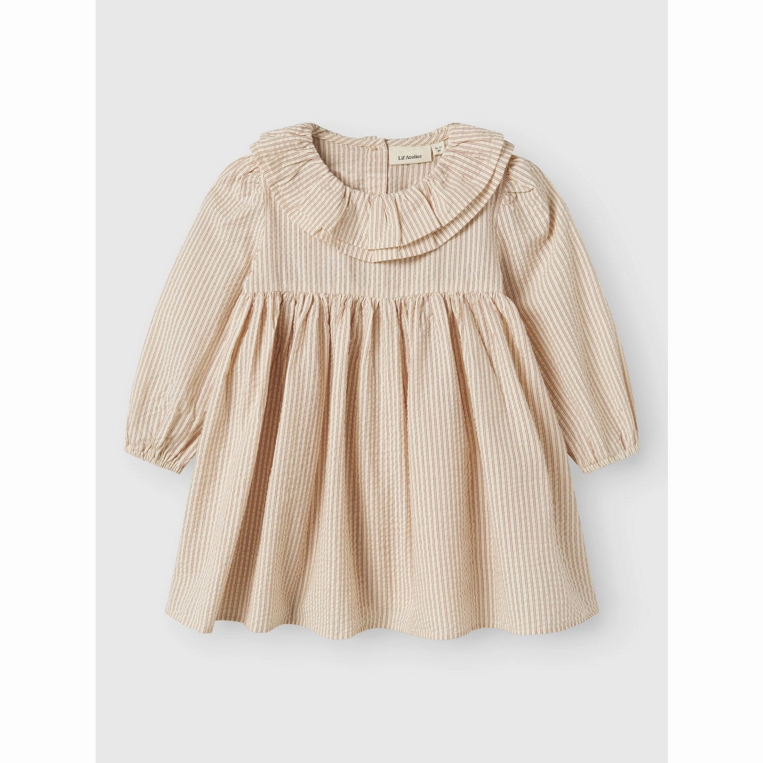 Lil'Atelier Turtledove Nmflucia Ls Dress Lil Soft Draping