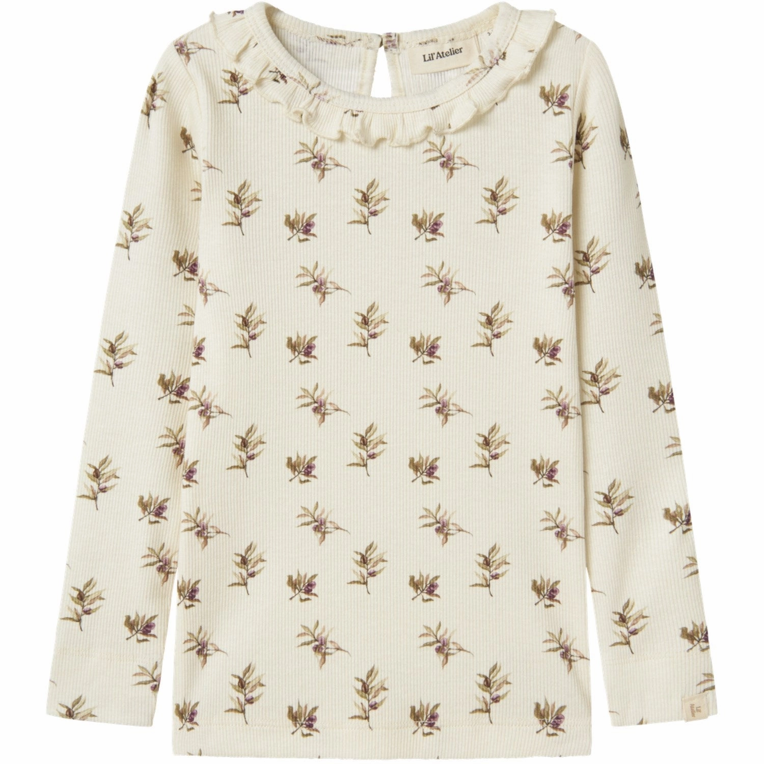 Lil'Atelier Turtledove Olive Gavo Els Slim Blouse Fashion Forward