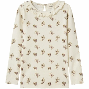 Lil'Atelier Turtledove Olive Gavo Els Slim Blouse Fashion Forward