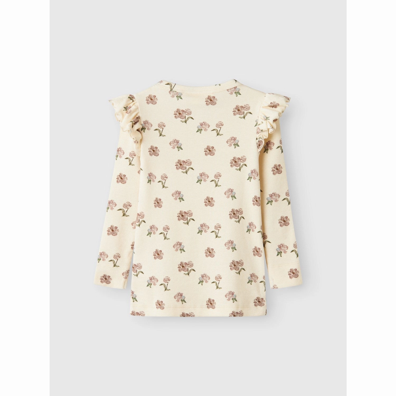 Lil'Atelier Turtledove Peony Gavo Eko Slim Blouse Noos High-End Look Layered Sleeve Cuffs