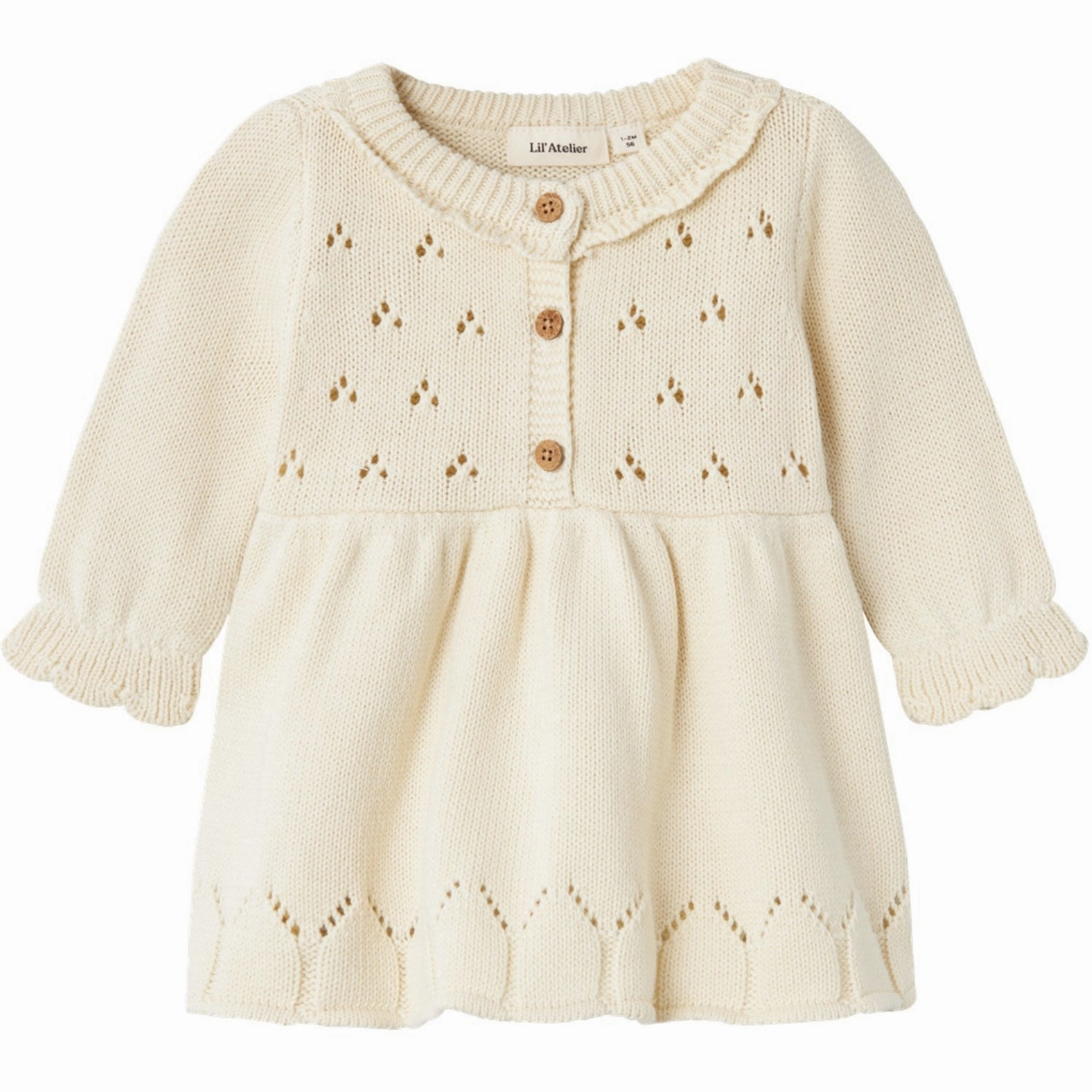 Noble Glow Lil'Atelier Turtledove Ramla Knit Dress