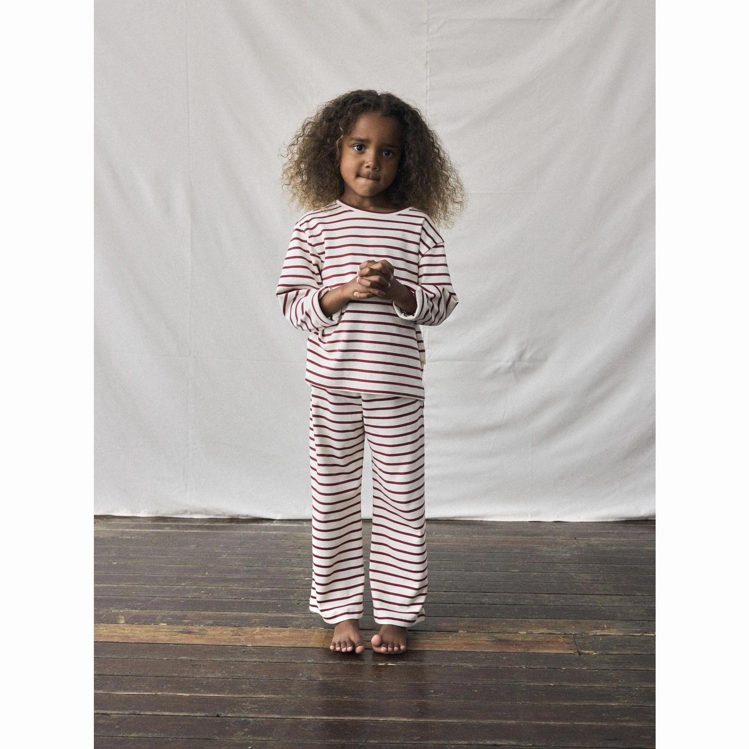 Lil'Atelier Turtledove Red Dahlia Nmflimia Ls Loose Top Lil Water Repellent Finish