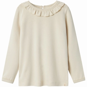 Lil'Atelier Turtledove Saba Sol Slim Blouse Versatile Styling