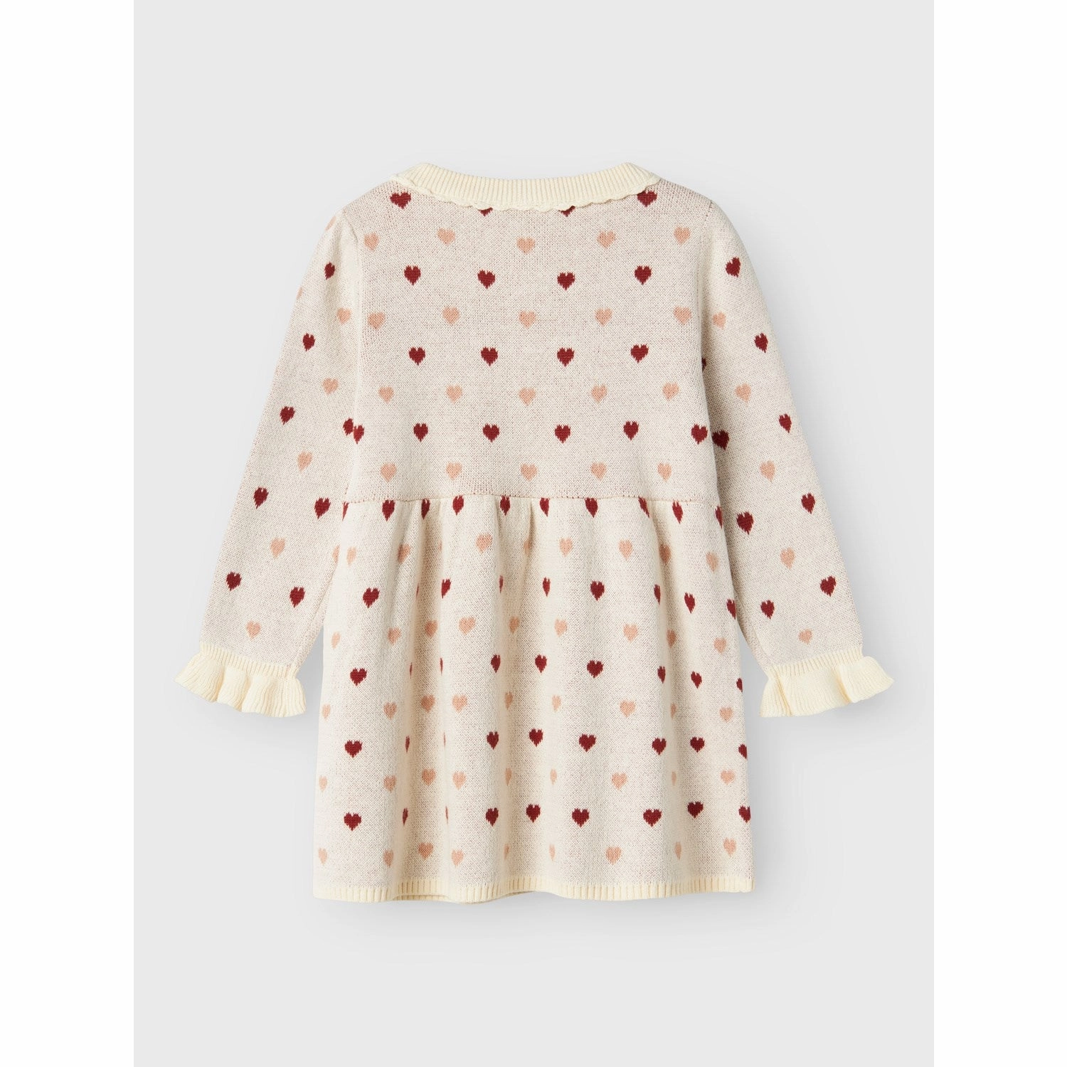 Calm Aesthetic Lil'Atelier Turtledove Saran Knit Dress Heart