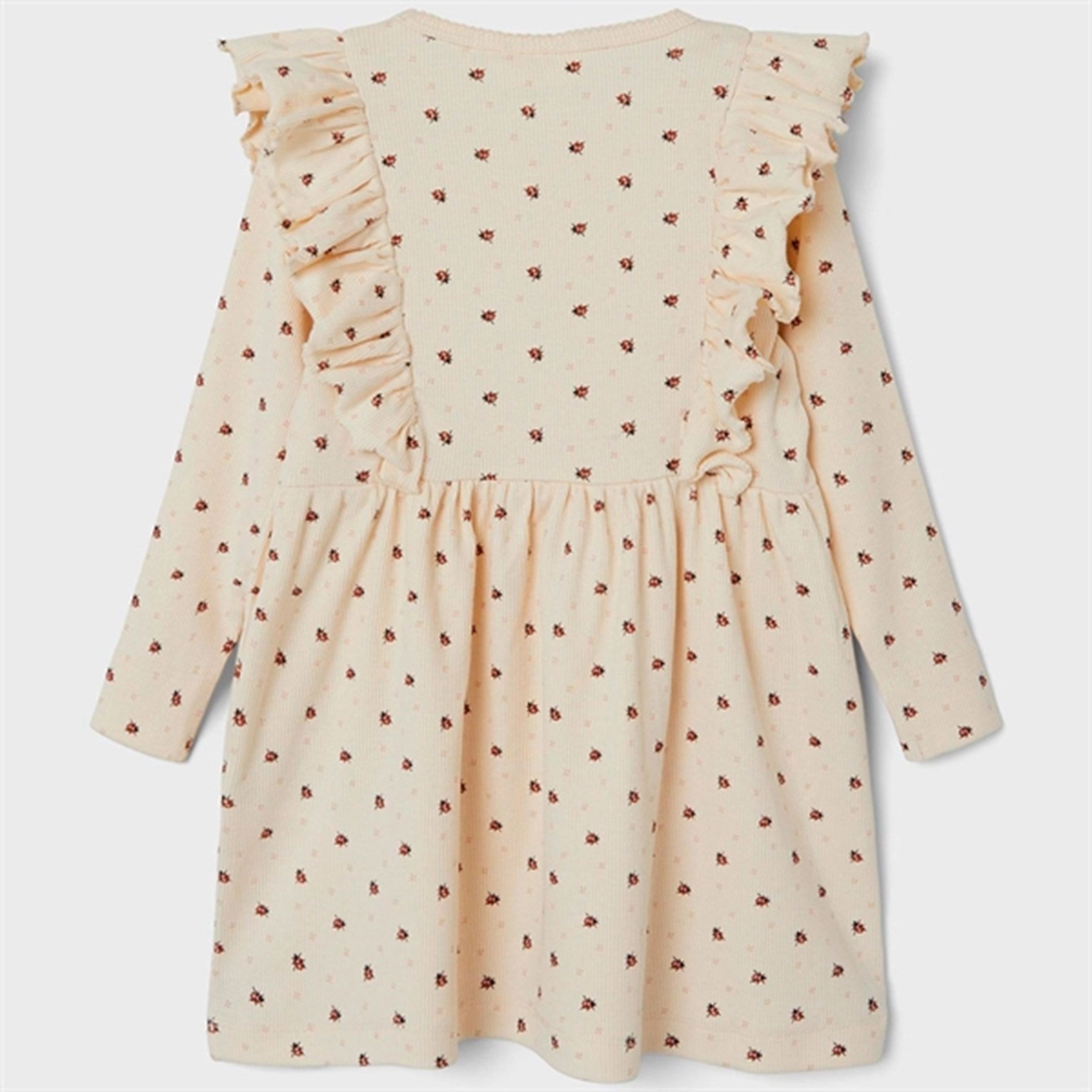 Lil'Atelier Whitecap Gray/Baked Clay Gago Dress Stylish Comfort Chill Base