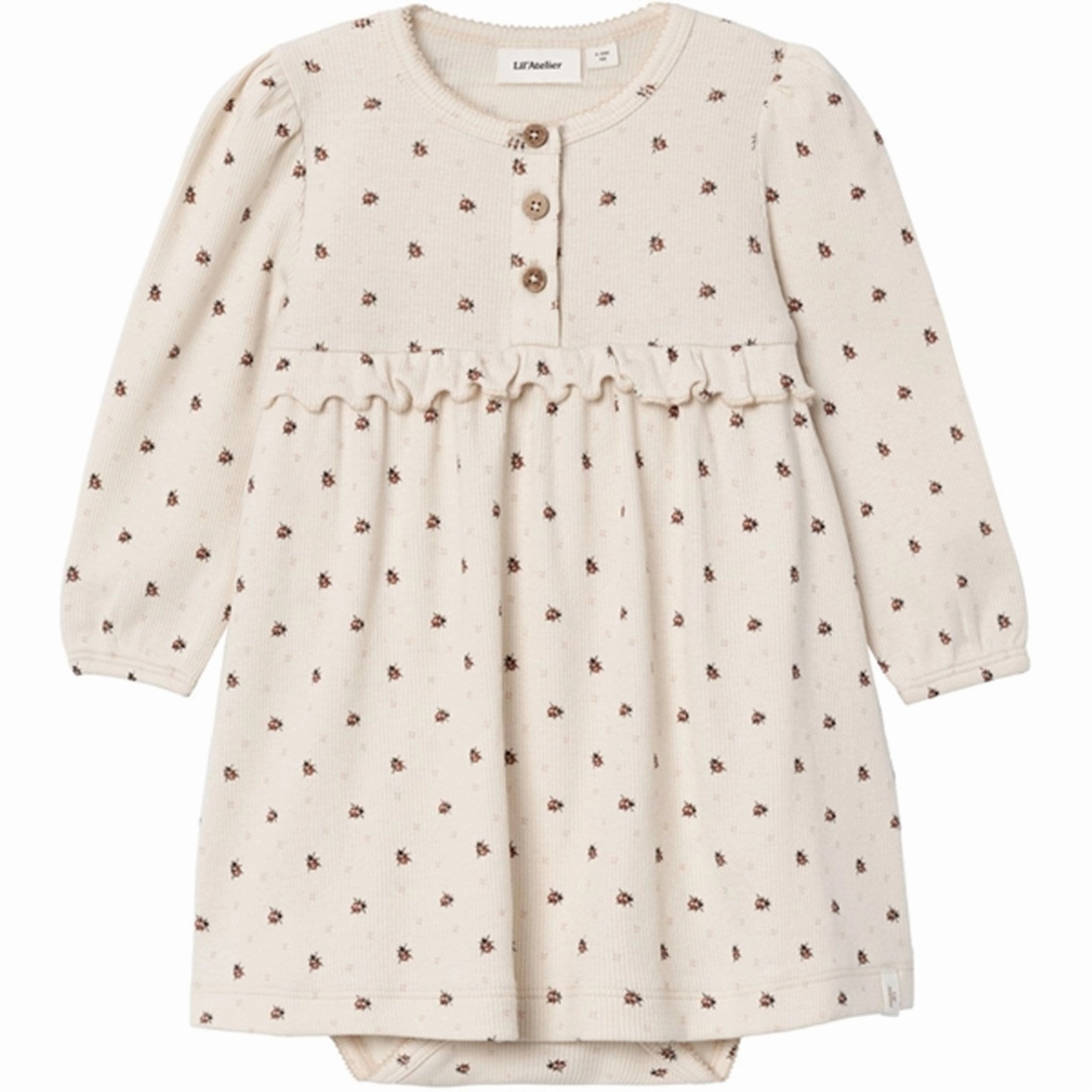 Lil'Atelier Whitecap Gray/ Baked Clay Gago Loose Dress Sporty Comfort Breath Ease