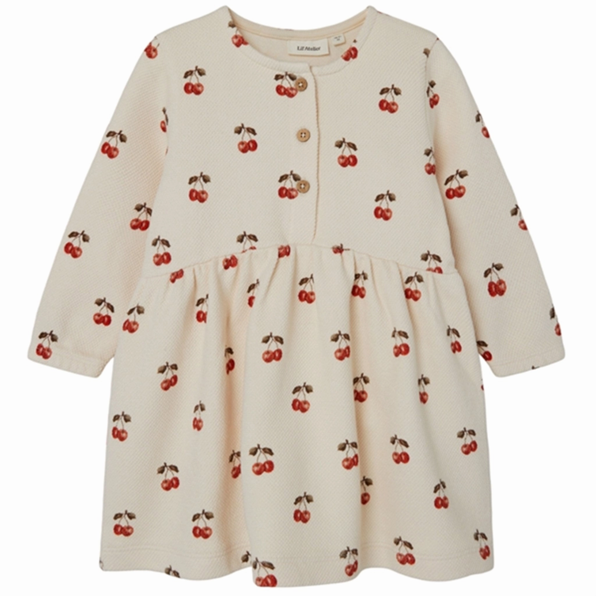 Lil'Atelier Whitecap Gray Cherries Ronja Sweat Dress Mood Comfort