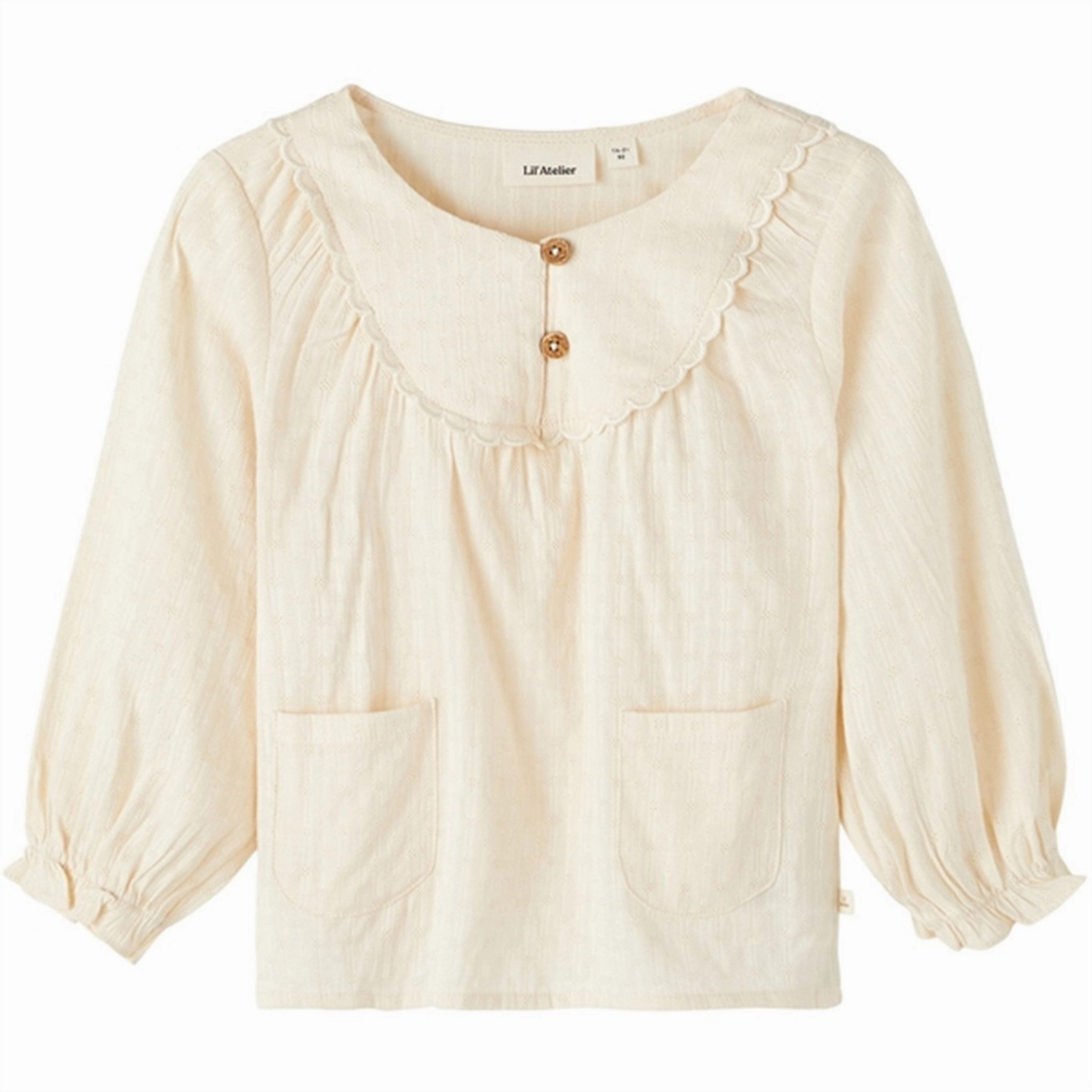 Lil'Atelier Whitecap Gray Kaia Loose Shirt Lightweight Feel