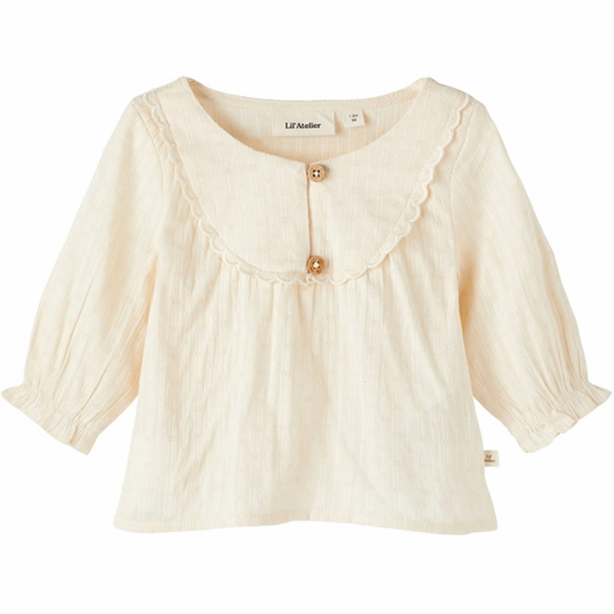 Hooded Option Durable Quality Lil'Atelier Whitecap Gray Kaya Loose Shirt