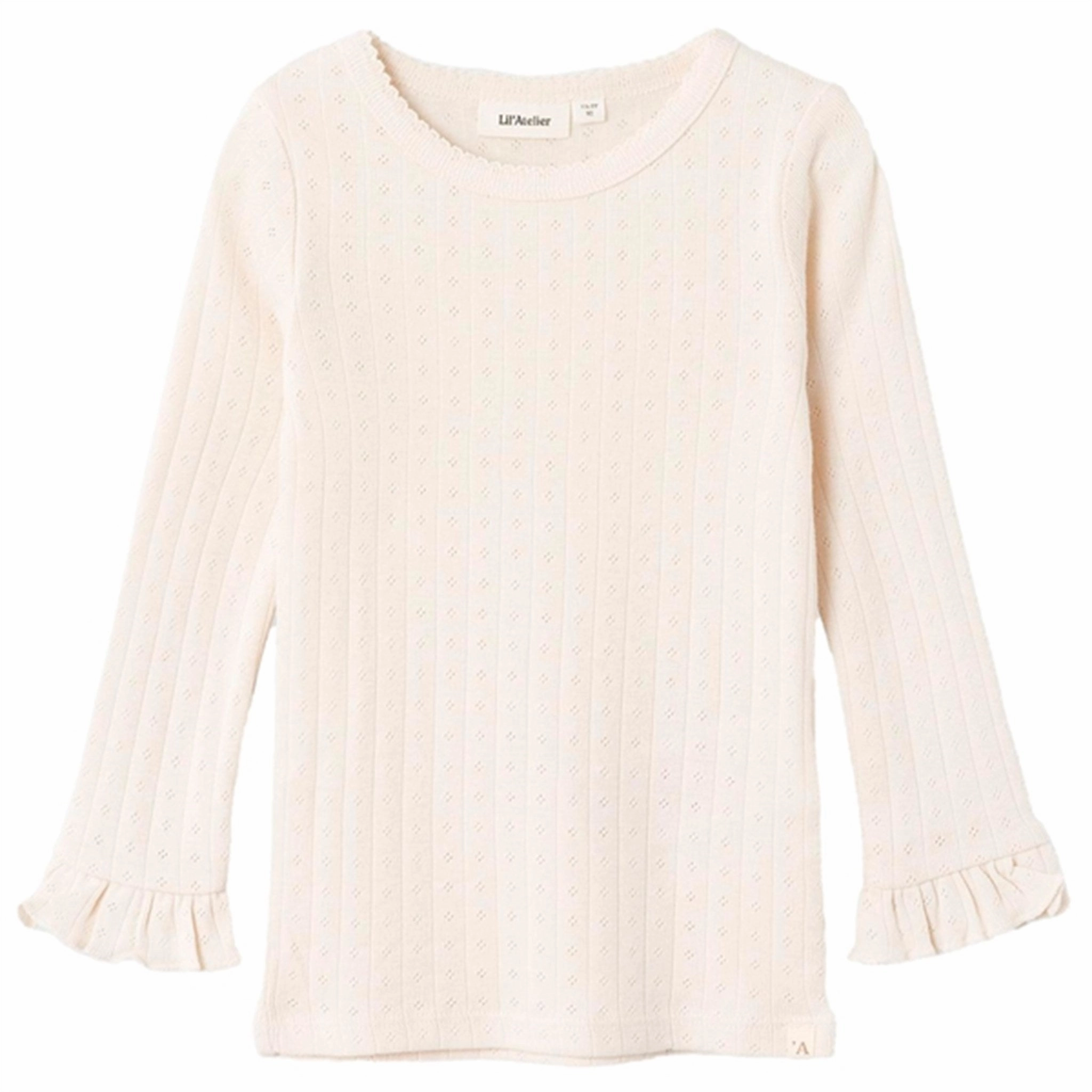 High-End Look Lil'Atelier Whitecap Gray Rachel Slim Blouse