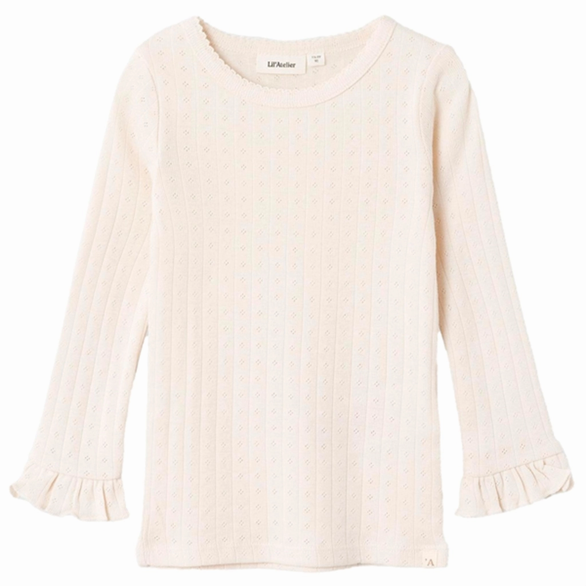 Lil'Atelier Whitecap Gray Rachel Slim Blouse Multi Pocket Utility