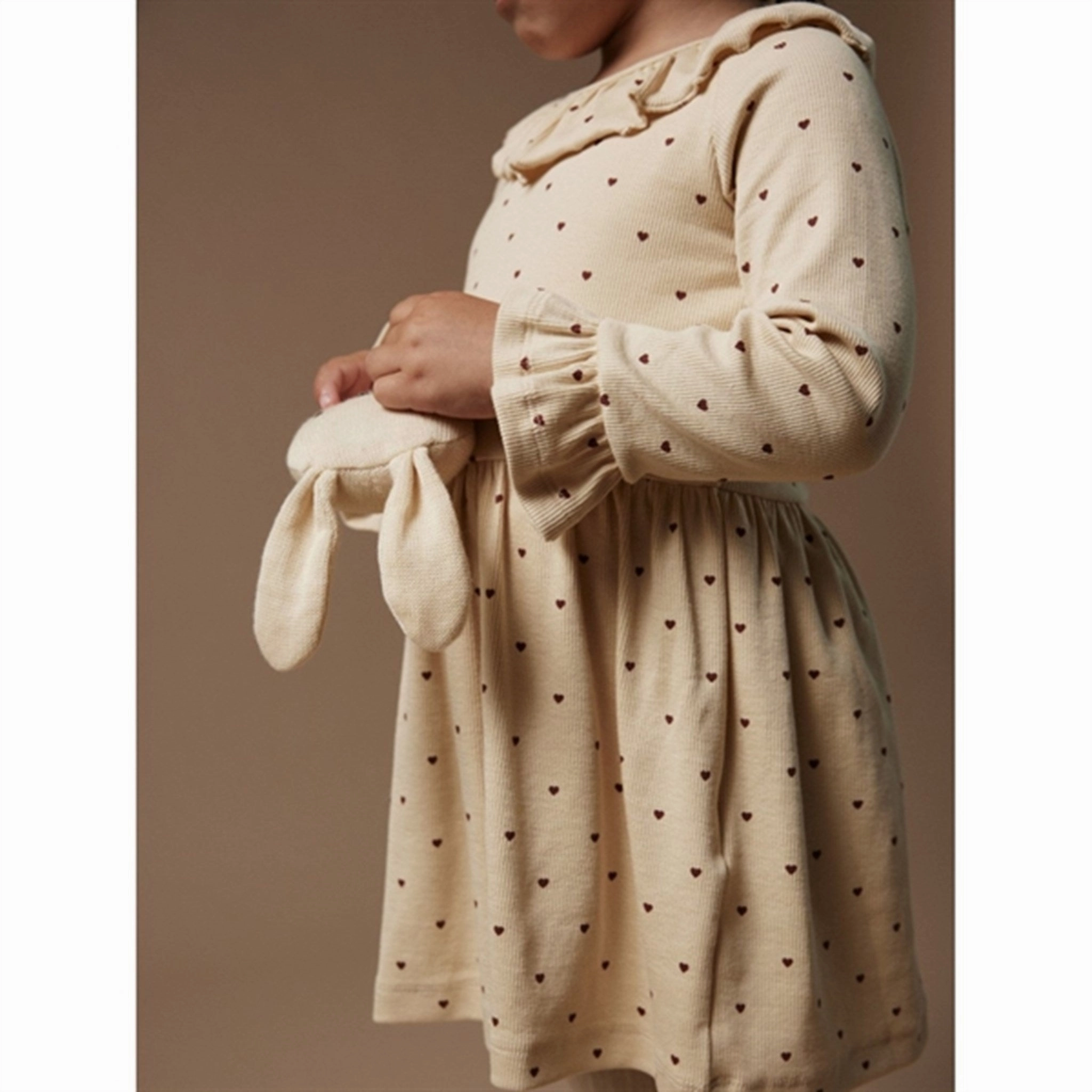 Lil'Atelier Wood Ash Heart Gago Kem Dress AOP Fashion Look DurableStitching