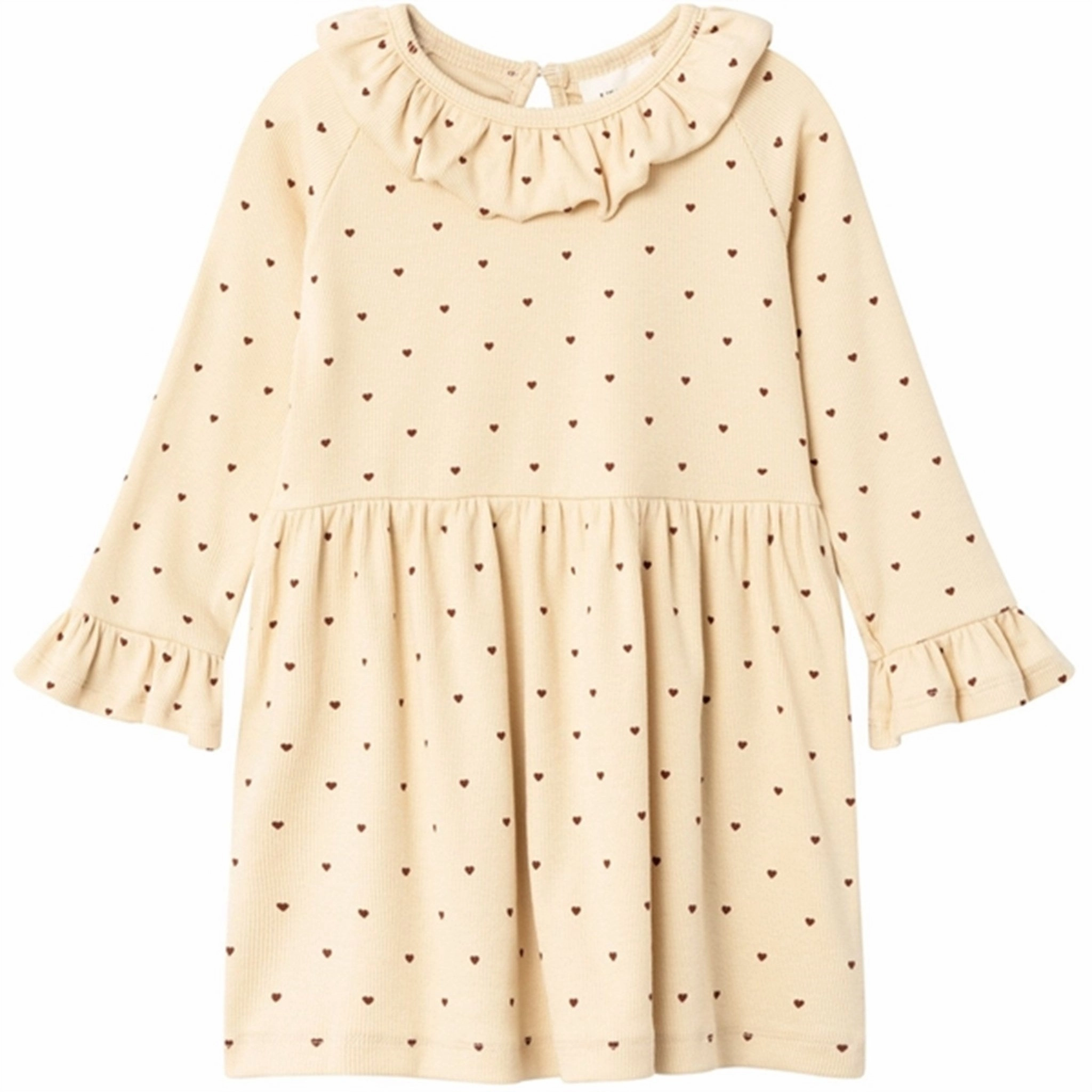 Lil'Atelier Wood Ash Heart Gago Kem Dress AOP Sleeveless Halter-Neck