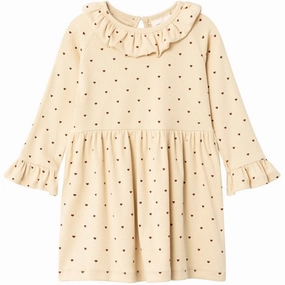 Lil'Atelier Wood Ash Heart Gago Kem Dress AOP Sleeveless Halter-Neck