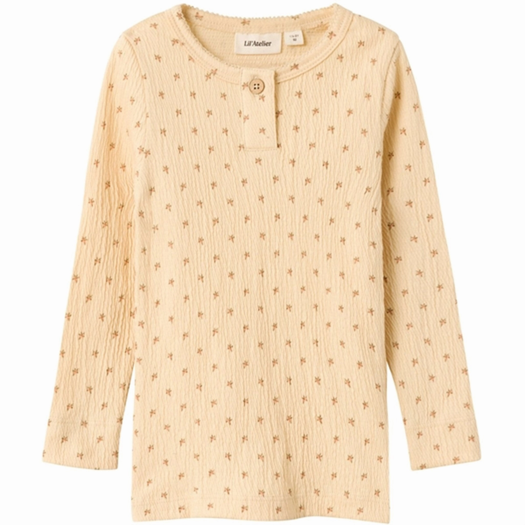 Lil'Atelier Wood Ash Nalo Slim Blouse Odorless Binding Tape color block