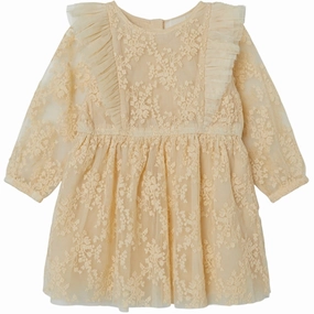 Lil'Atelier Wood Ash Ronja Rie Tulle Dress Vibrant color