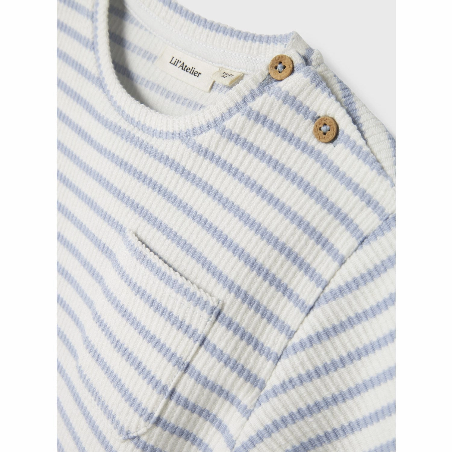 Lil'Atelier Zen Blue Nmmtadeo Ss Loose Top Lil Holiday Trend Timeless Layer