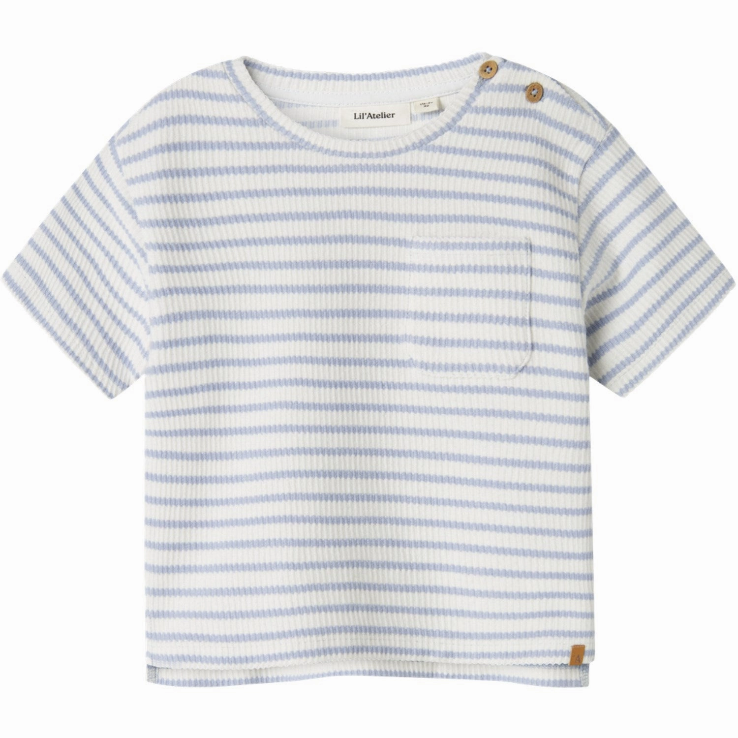 Polka Dot Pattern Cozy Layer Lil'Atelier Zen Blue Nmmtadeo Ss Loose Top Lil