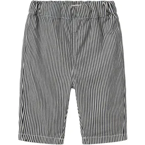 Lil'Atelier Dark Blue Denim White Nbmkasper Loose Twi Pants 4021-Cm Lil Office Wear Weekend Warrior Trend Setter Anti Slip Belt Loops